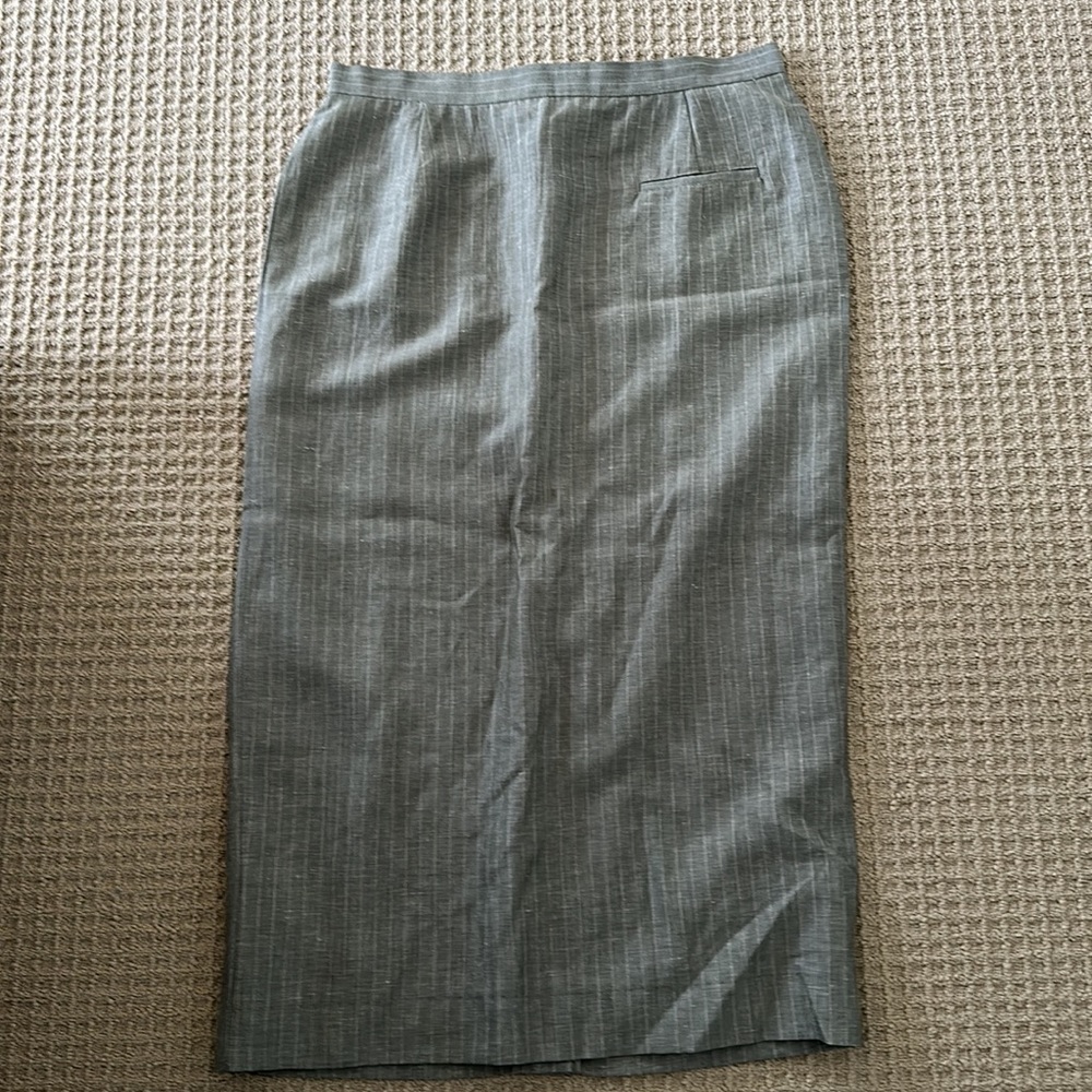 Preowned Kenar size 12 striped lined long skirt